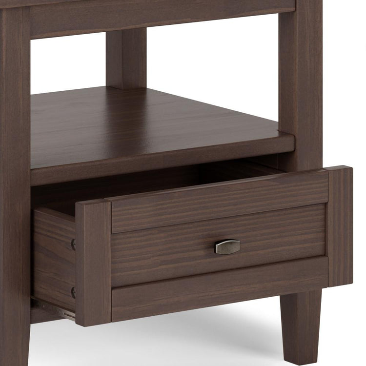 Warm Walnut Brown | Warm Shaker End Table