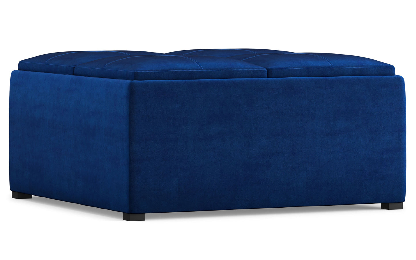 Avalon Table Ottoman in Velvet Fabric