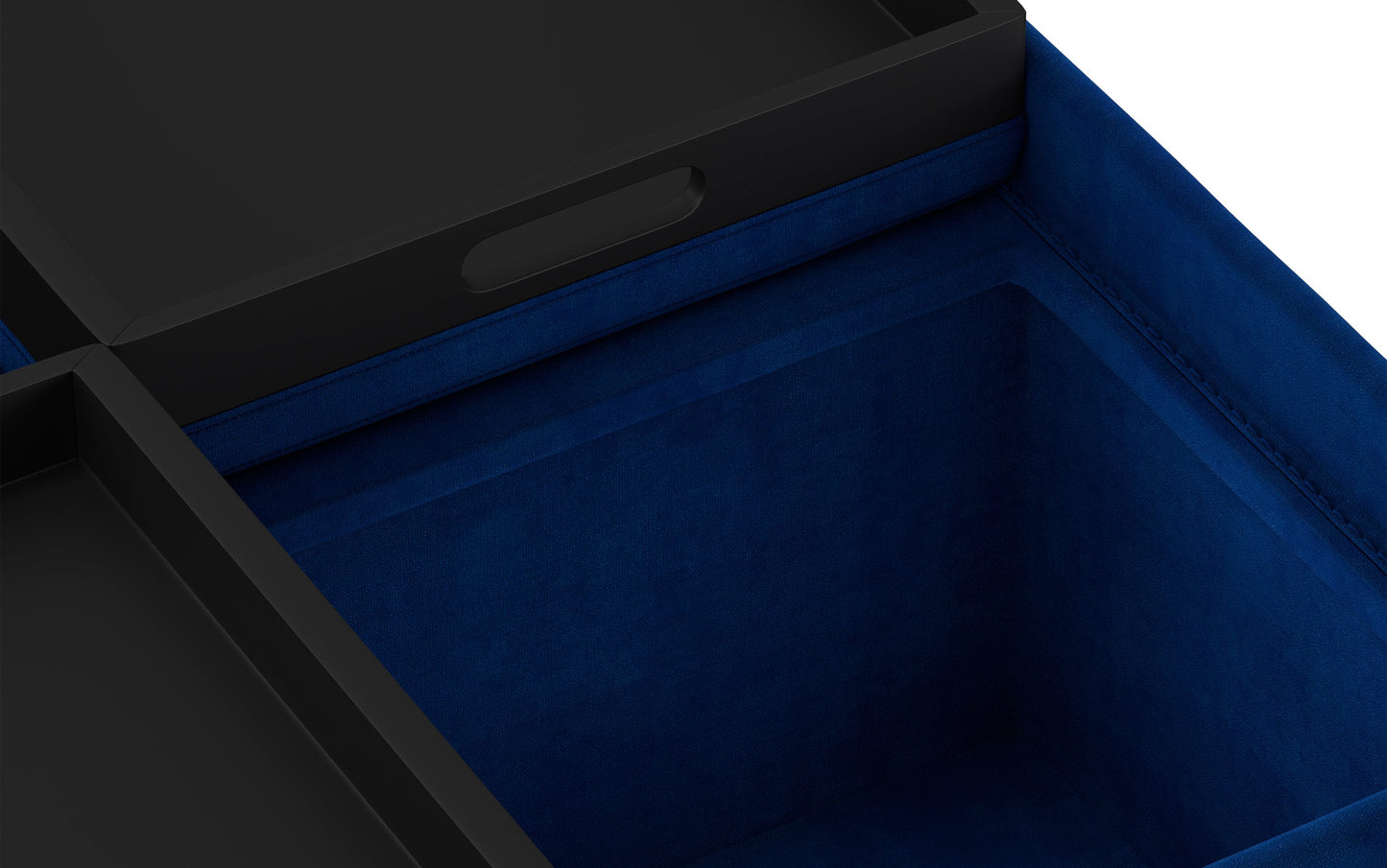 Avalon Table Ottoman in Velvet Fabric