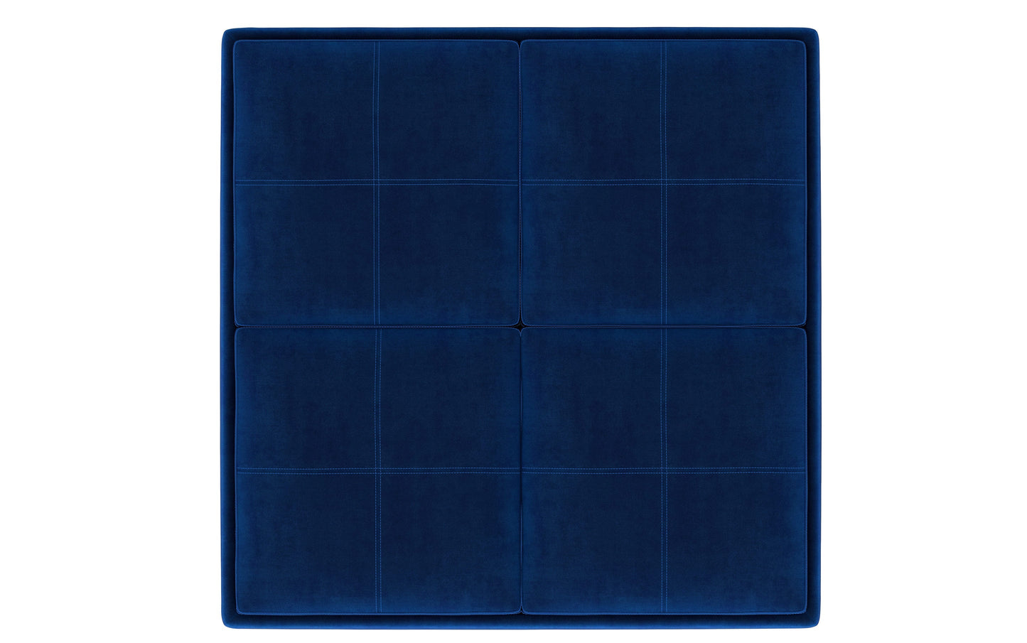 Avalon Table Ottoman in Velvet Fabric