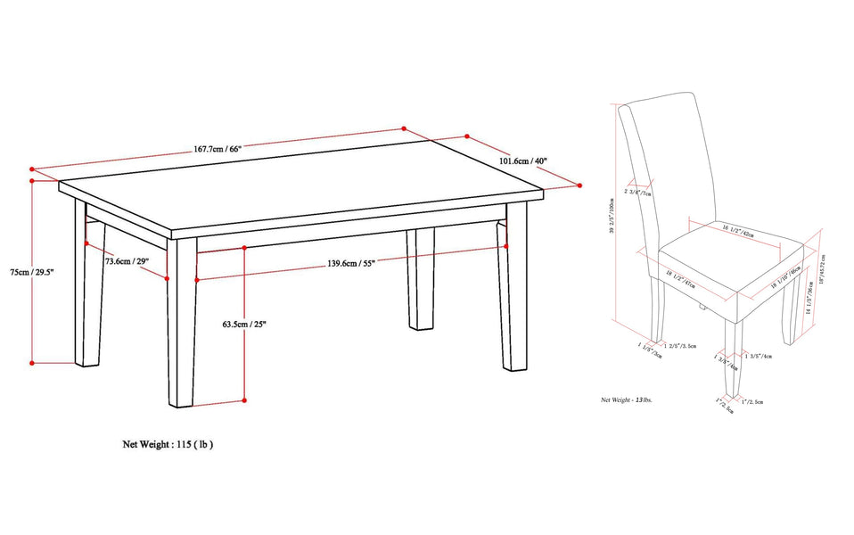 Cloud Grey Linen Style Fabric | Acadian 5 Piece Dining Set