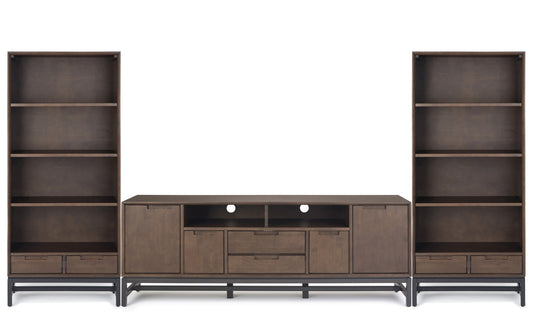 Banting 72 inch TV Stand with 30 inch Bookcases (Set of 3)