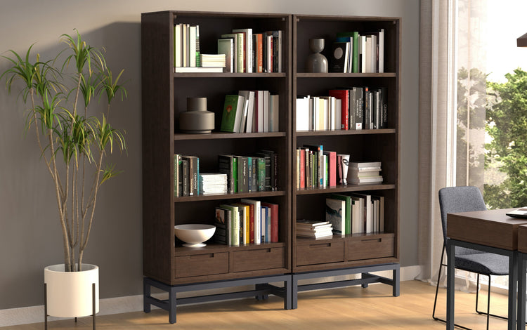 Banting 30 inch 4 Shelf Bookcase (Set of 2)