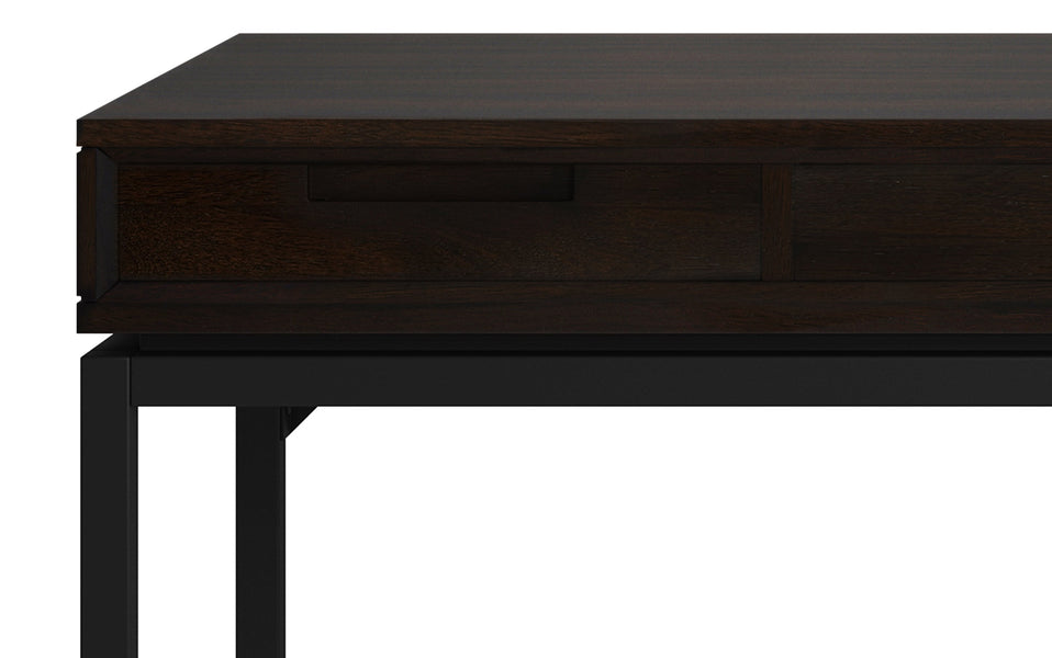 Hickory Brown Solid Wood - Rubberwood | Banting Mid Century Desk