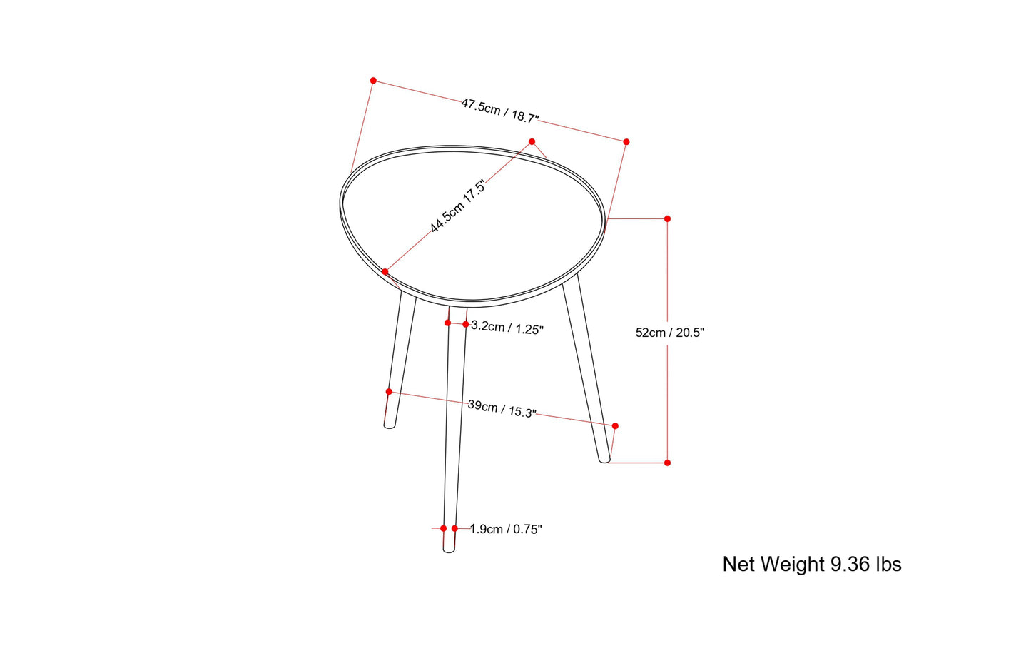 Tanner Metal Side Table
