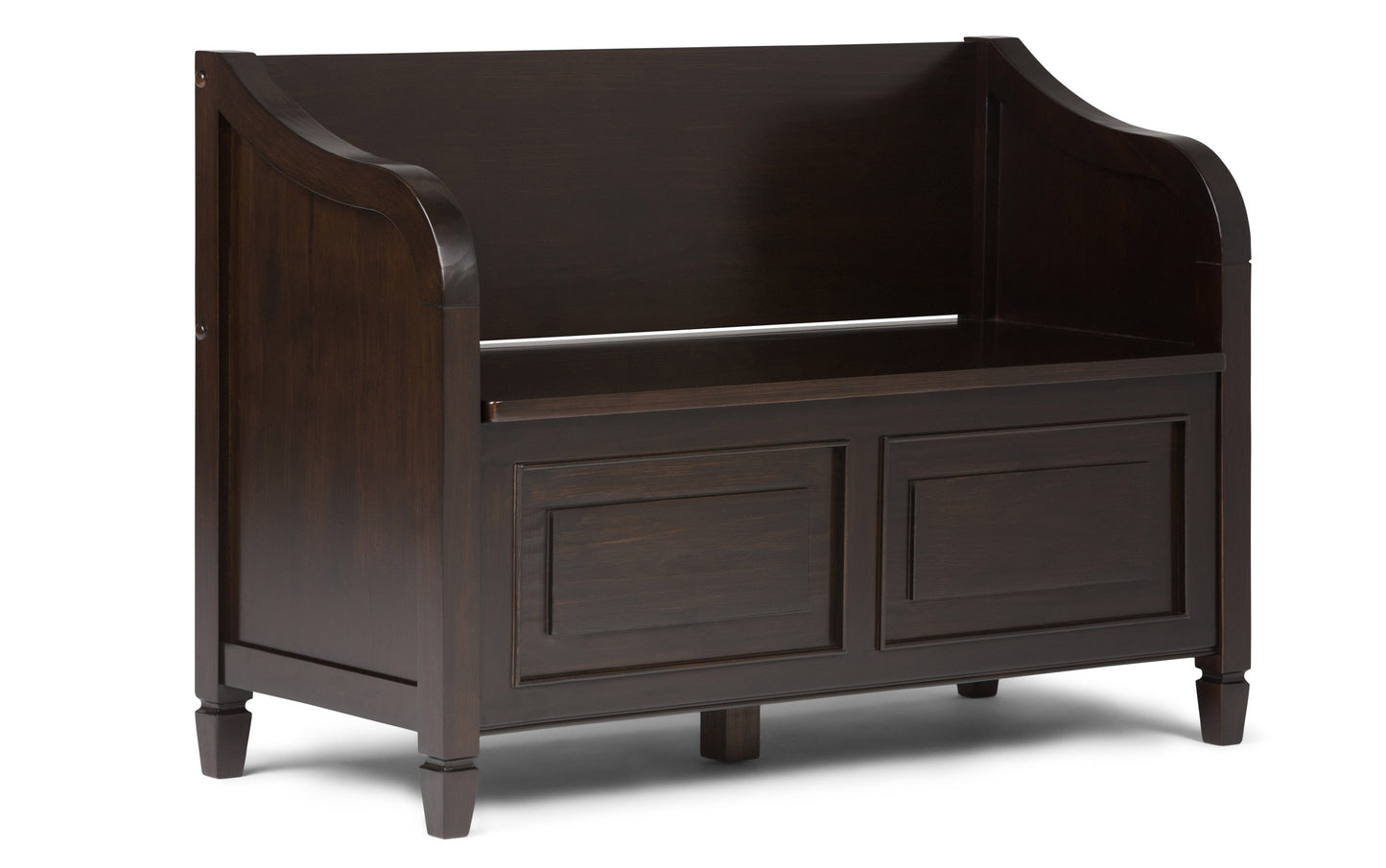 Dark Chestnut Brown | Connaught 42-inch Storage Bench and 40-inch Cabinet