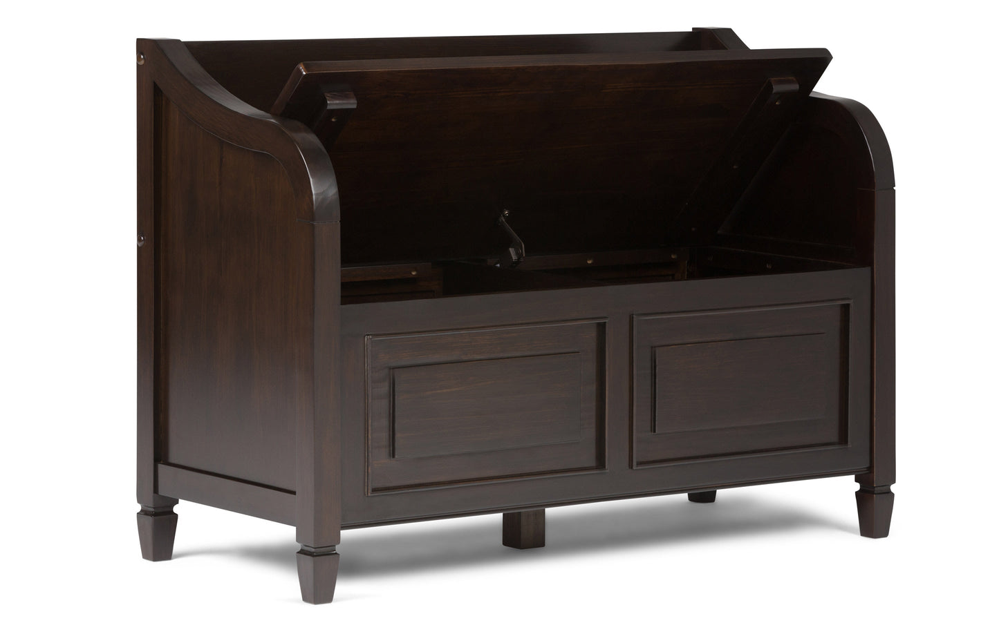 Dark Chestnut Brown | Connaught 42-inch Storage Bench and 40-inch Cabinet