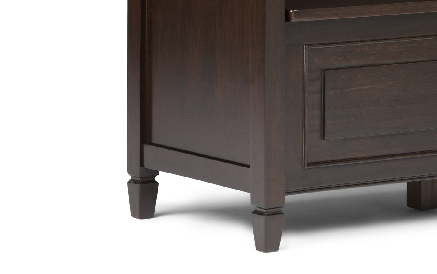 Dark Chestnut Brown | Connaught 42-inch Storage Bench and 40-inch Cabinet