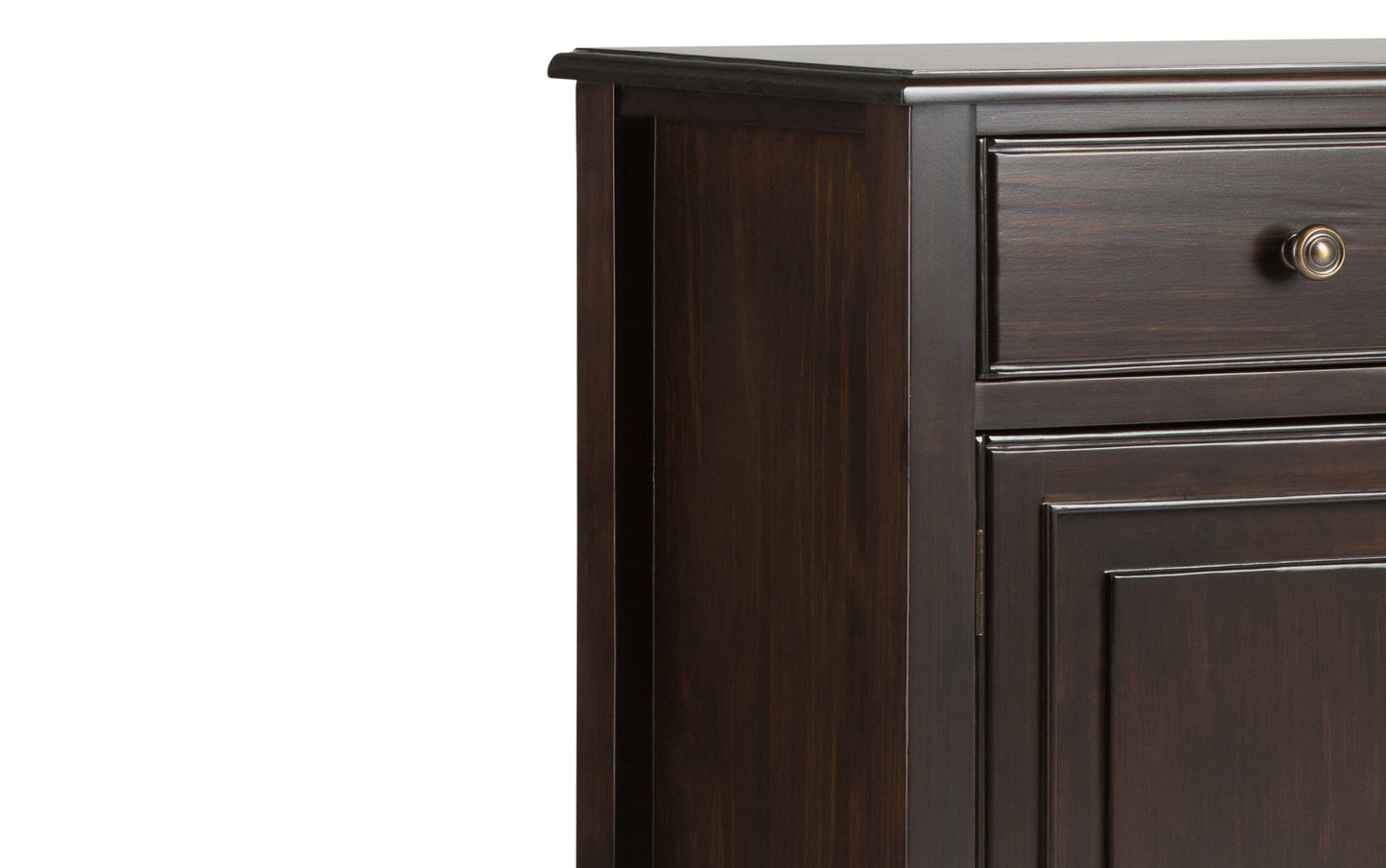 Dark Chestnut Brown | Connaught 42-inch Storage Bench and 40-inch Cabinet