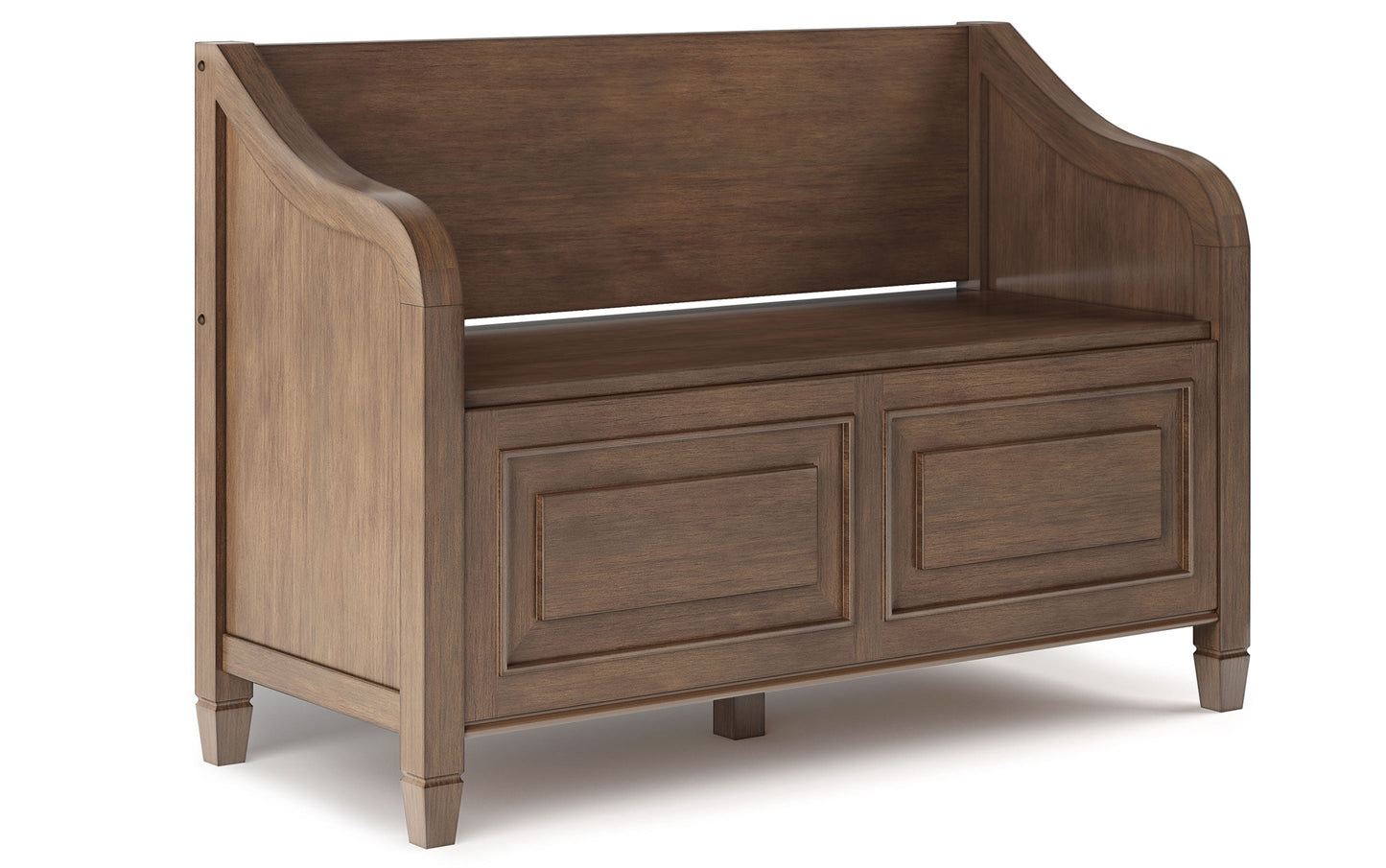 Rustic Natural Aged Brown | Connaught 42-inch Storage Bench and 40-inch Cabinet