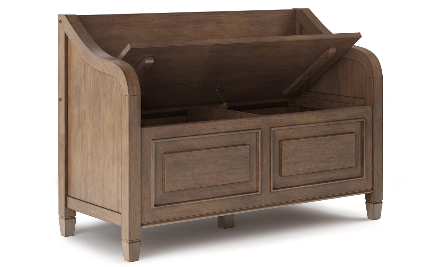 Rustic Natural Aged Brown | Connaught 42-inch Storage Bench and 40-inch Cabinet