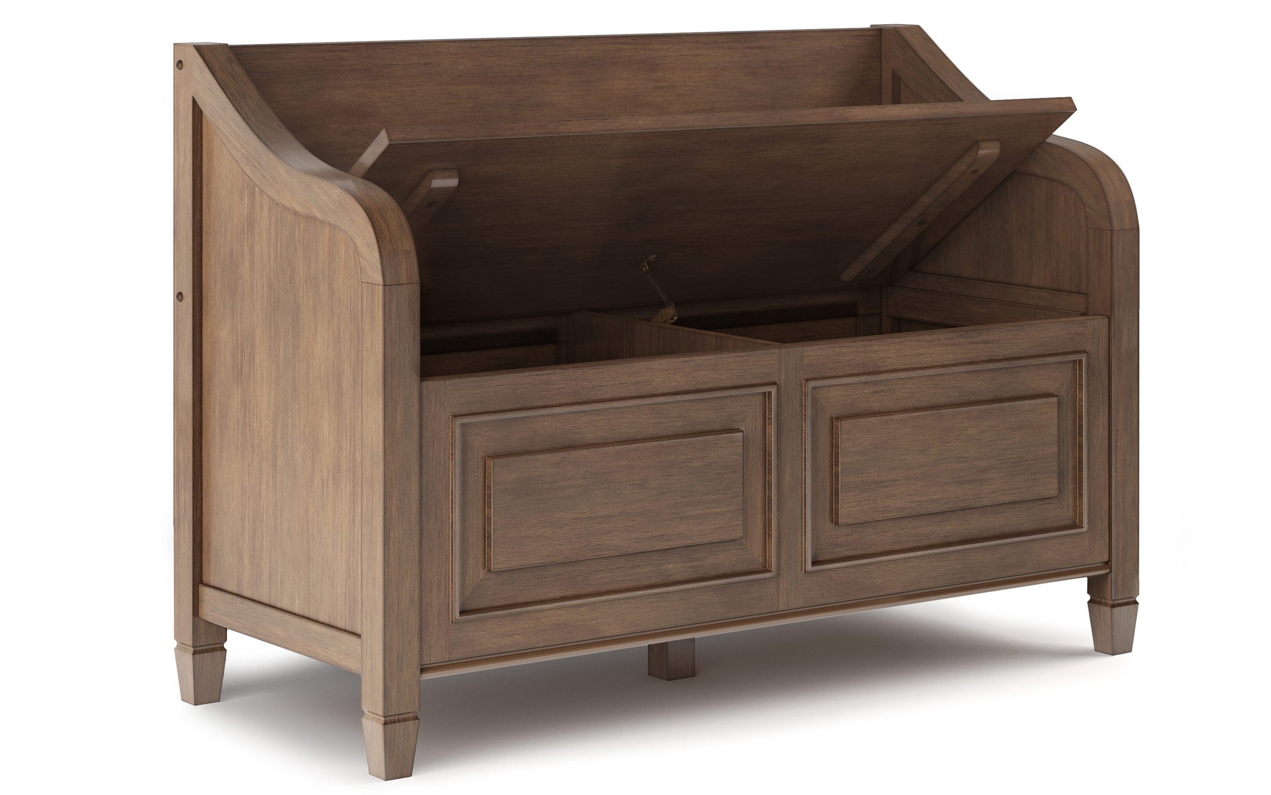 Rustic Natural Aged Brown | Connaught 42-inch Storage Bench and 40-inch Cabinet