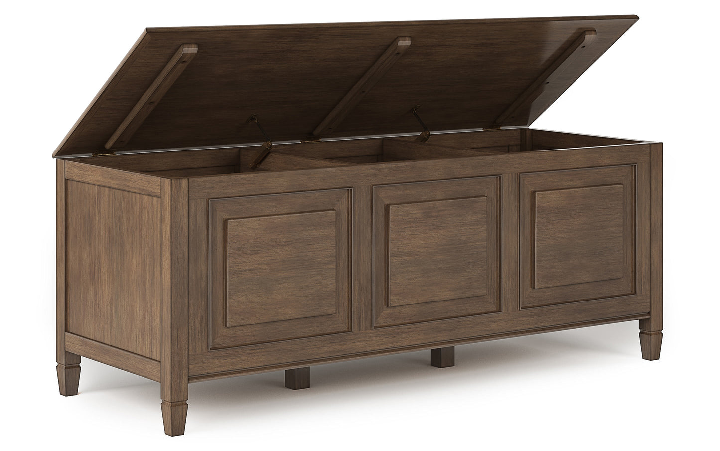 Natural Aged Brown | Connaught 51-inch Storage Bench and 40-inch Cabinet