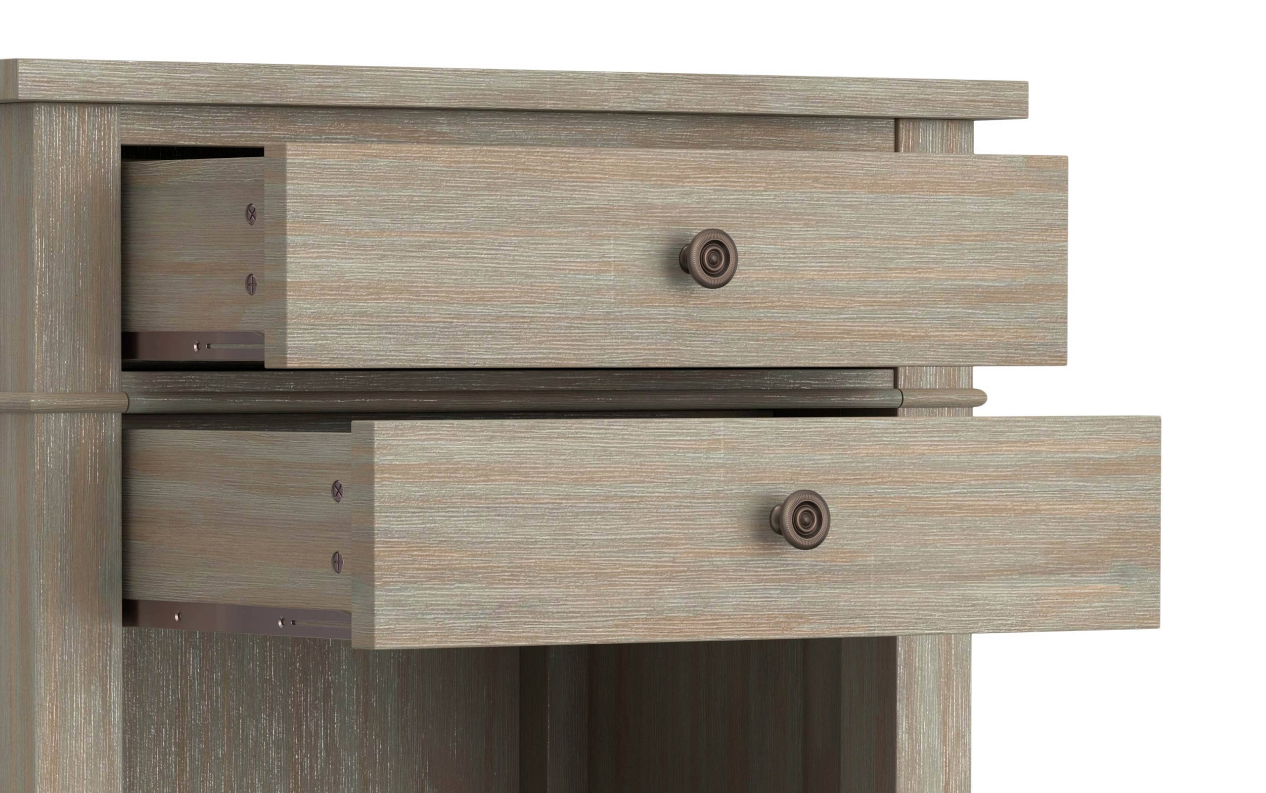 Distressed Grey | Carlton 24 inch Bedside Table (Set of 2)