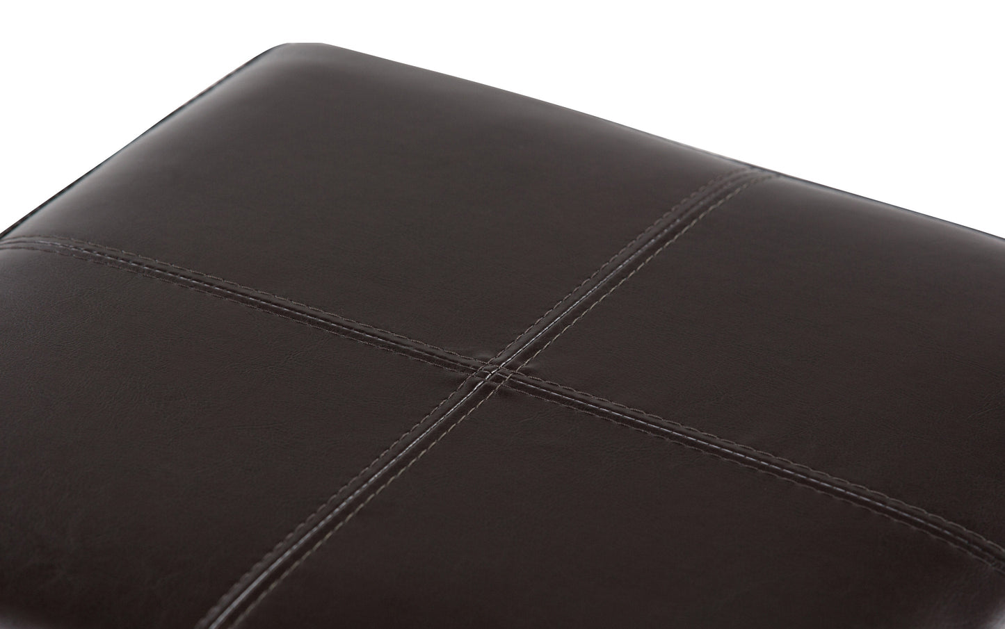 Tanners Brown Vegan Leather | Avalon Vegan Leather 5 piece Storage Ottoman