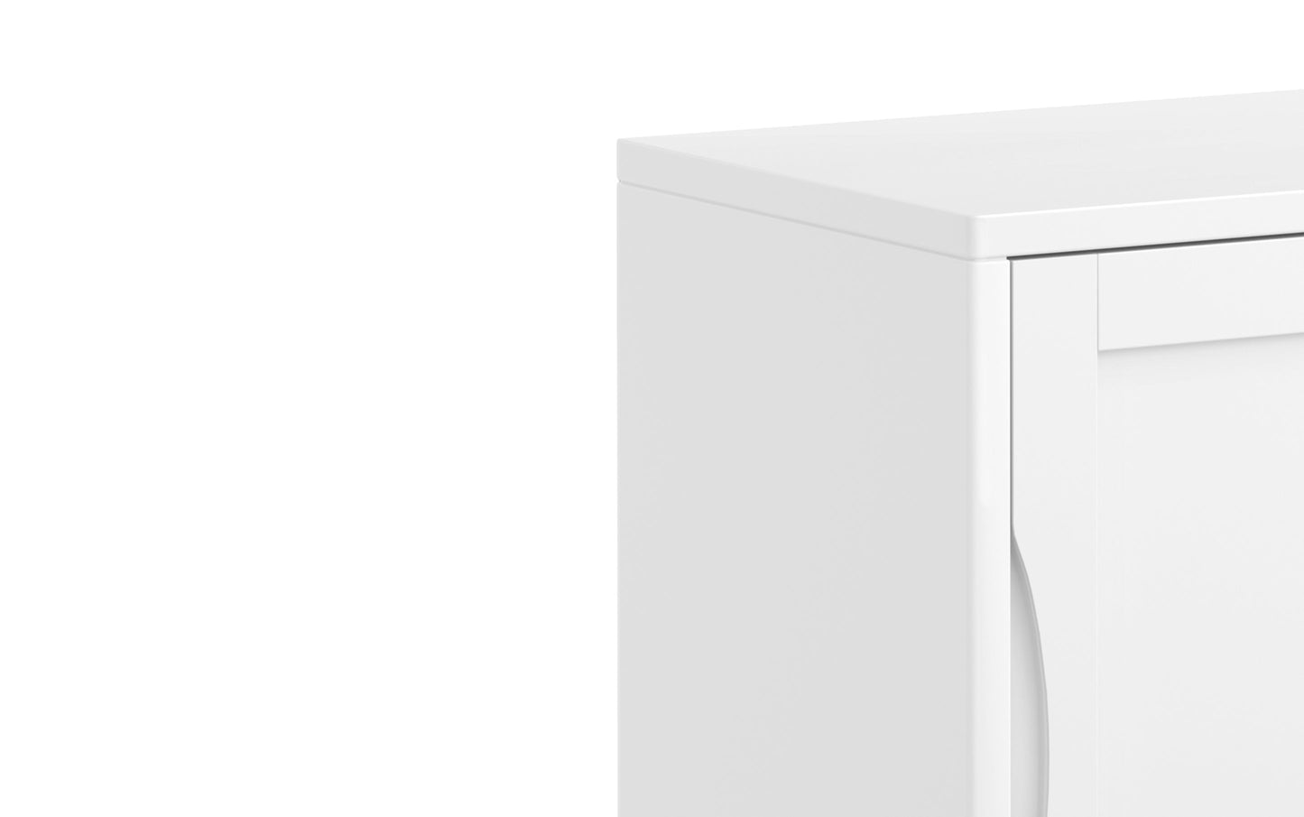 White | Harper 30W Storage Cabinet with Doors Set of 2