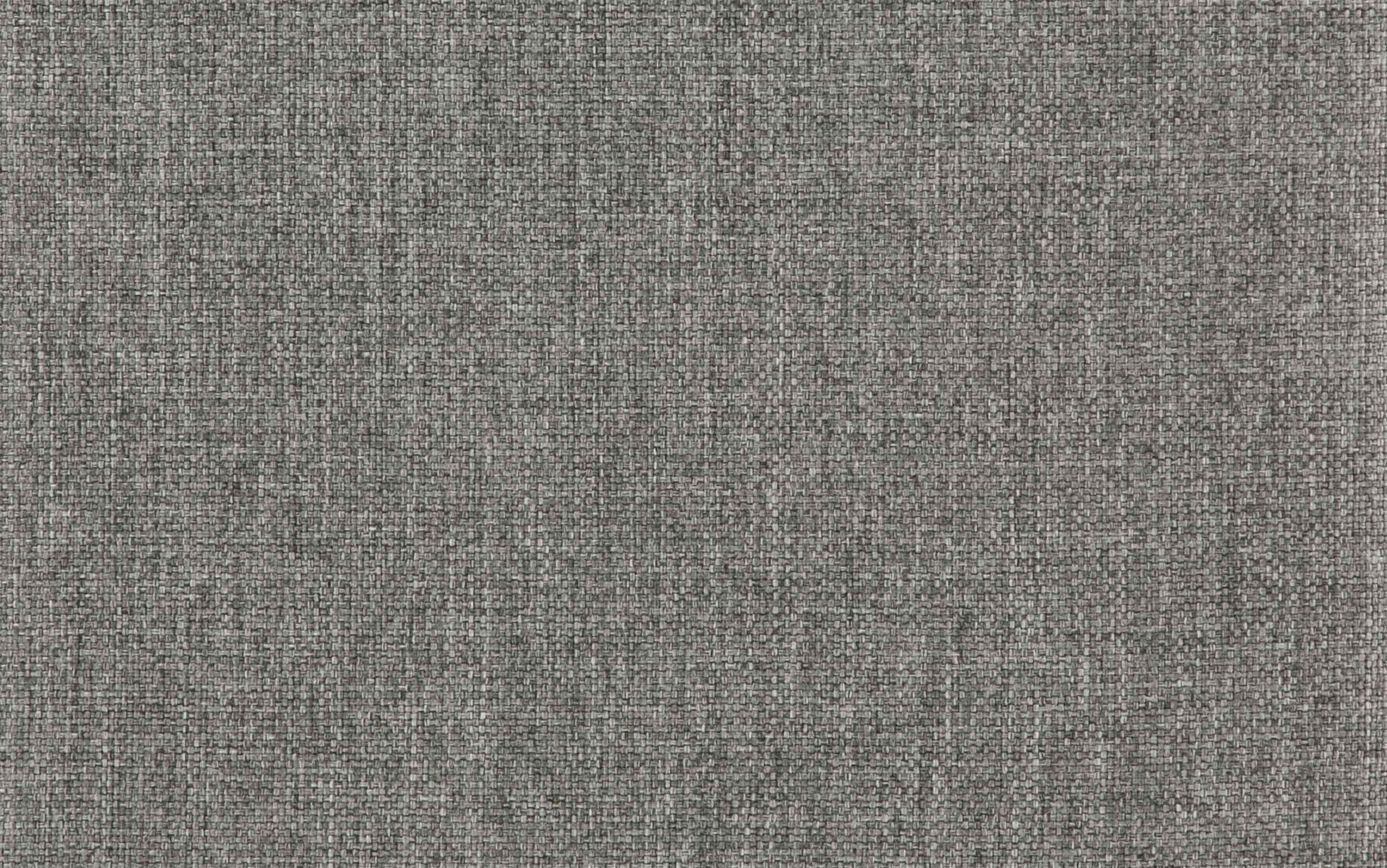 Grey Linen Style Fabric | Milltown Footstool Small Ottoman Bench