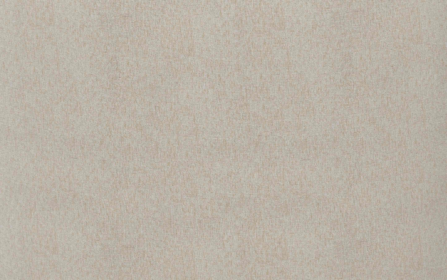 Natural Linen Style Fabric | Moore Small Ottoman in Linen