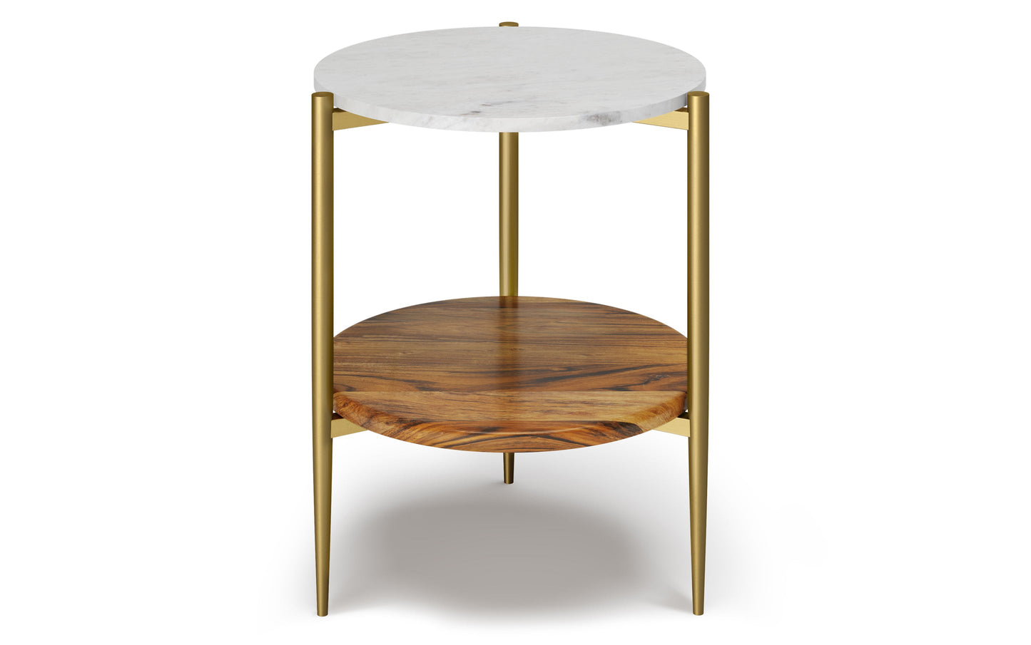White/Natural | Wagner 30 inch Coffee Table with 18 inch End Tables (Set of 3)