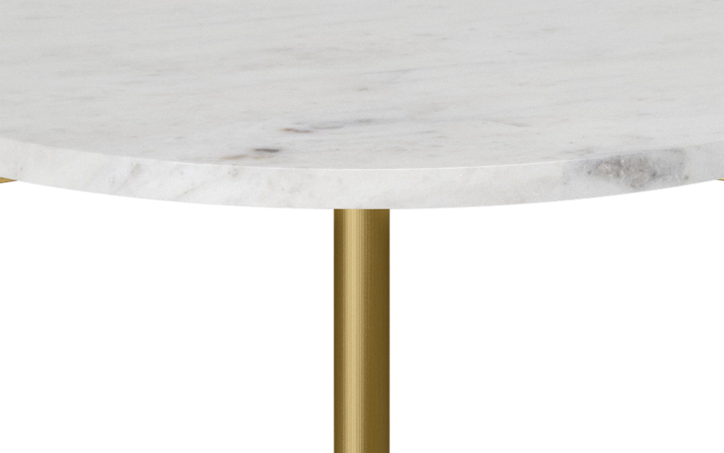 White/Natural | Wagner 18 inch Round Marble & Wood Side Table (Set of 2)