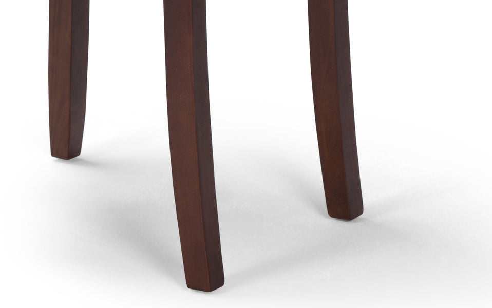 Midnight Black Vegan Leather | Acadian / Draper 5 Piece Dining Set