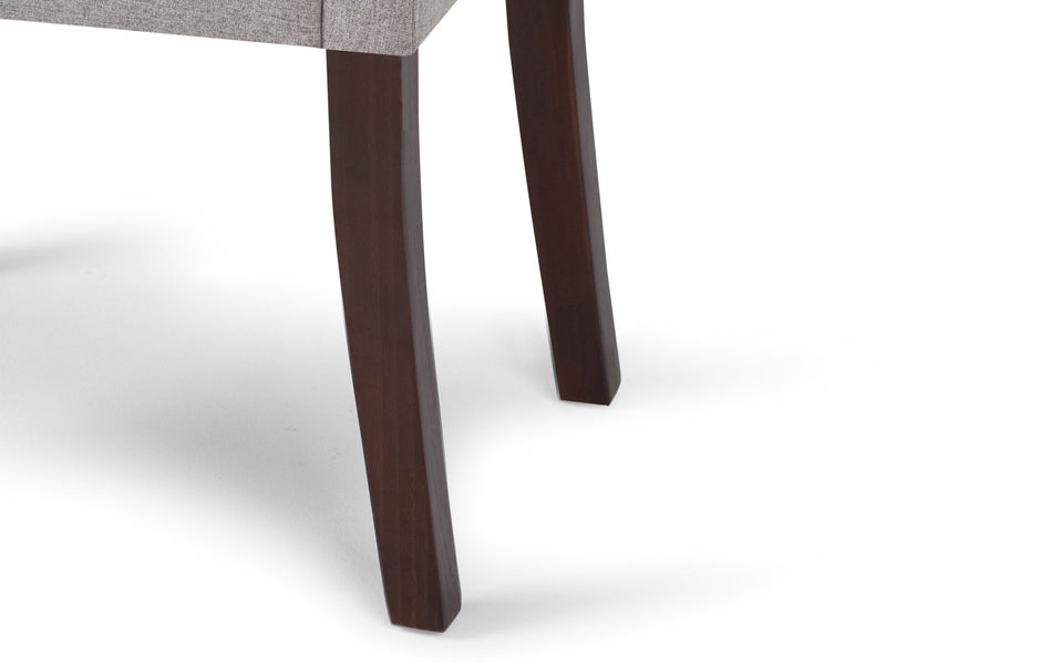 Cloud Grey Linen Style Fabric | Acadian / Draper 5 Piece Dining Set