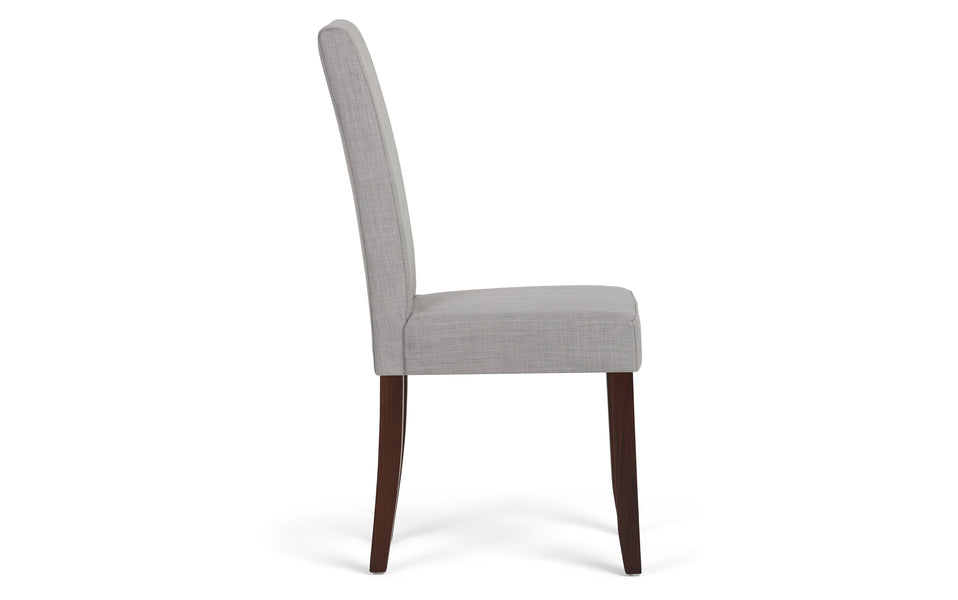Dove Grey Linen Style Fabric | Acadian / Draper 5 Piece Dining Set