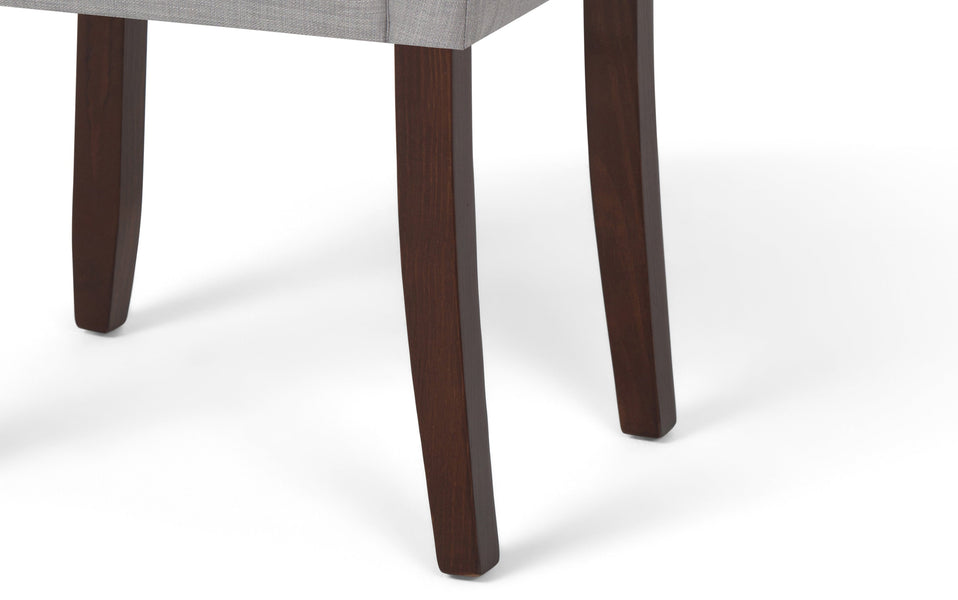 Dove Grey Linen Style Fabric | Acadian / Draper 5 Piece Dining Set