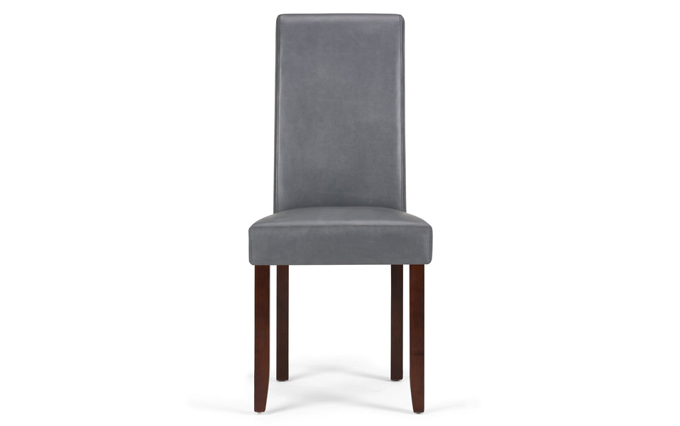 Stone Grey Vegan Leather | Acadian / Draper 5 Piece Dining Set