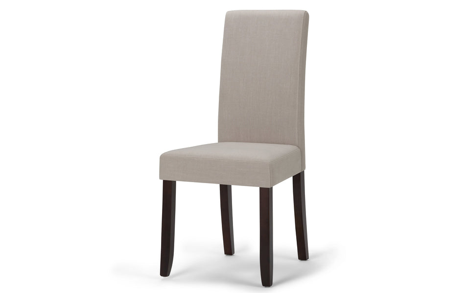 Light Beige Linen Style Fabric | Acadian / Draper 5 Piece Dining Set