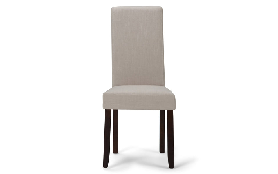 Light Beige Linen Style Fabric | Acadian / Draper 5 Piece Dining Set