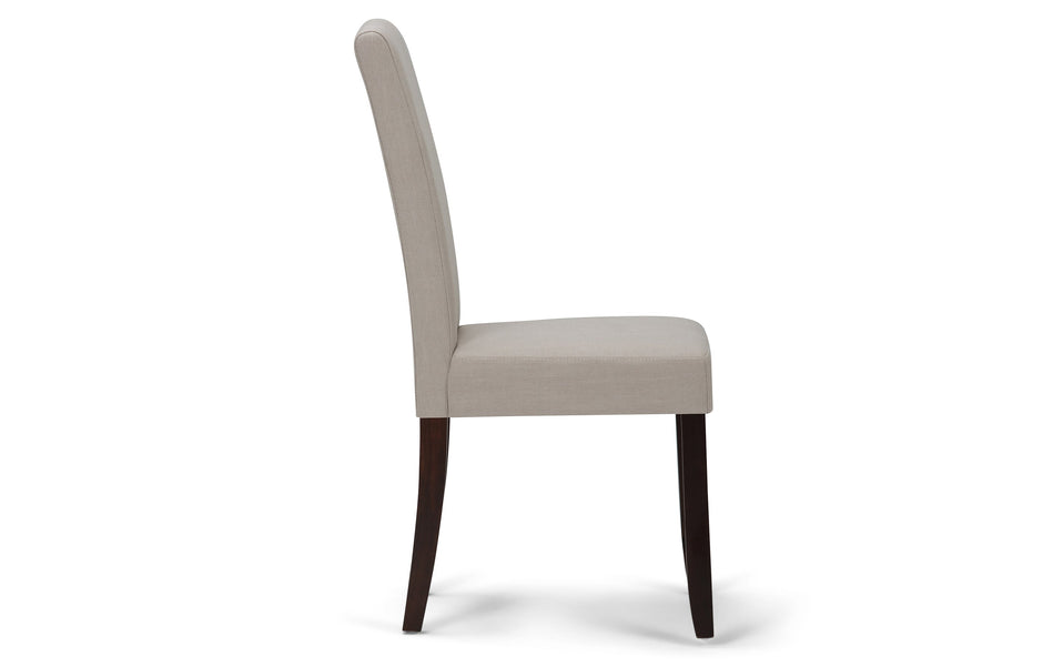 Light Beige Linen Style Fabric | Acadian / Draper 5 Piece Dining Set