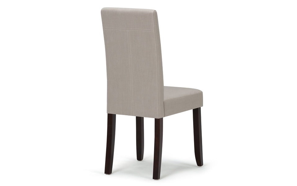 Light Beige Linen Style Fabric | Acadian / Draper 5 Piece Dining Set