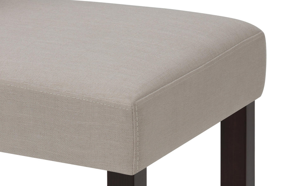 Light Beige Linen Style Fabric | Acadian / Draper 5 Piece Dining Set