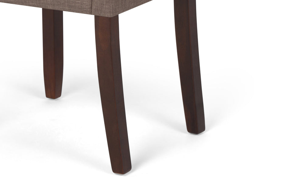 Light Mocha Linen Style Fabric | Acadian / Draper 5 Piece Dining Set