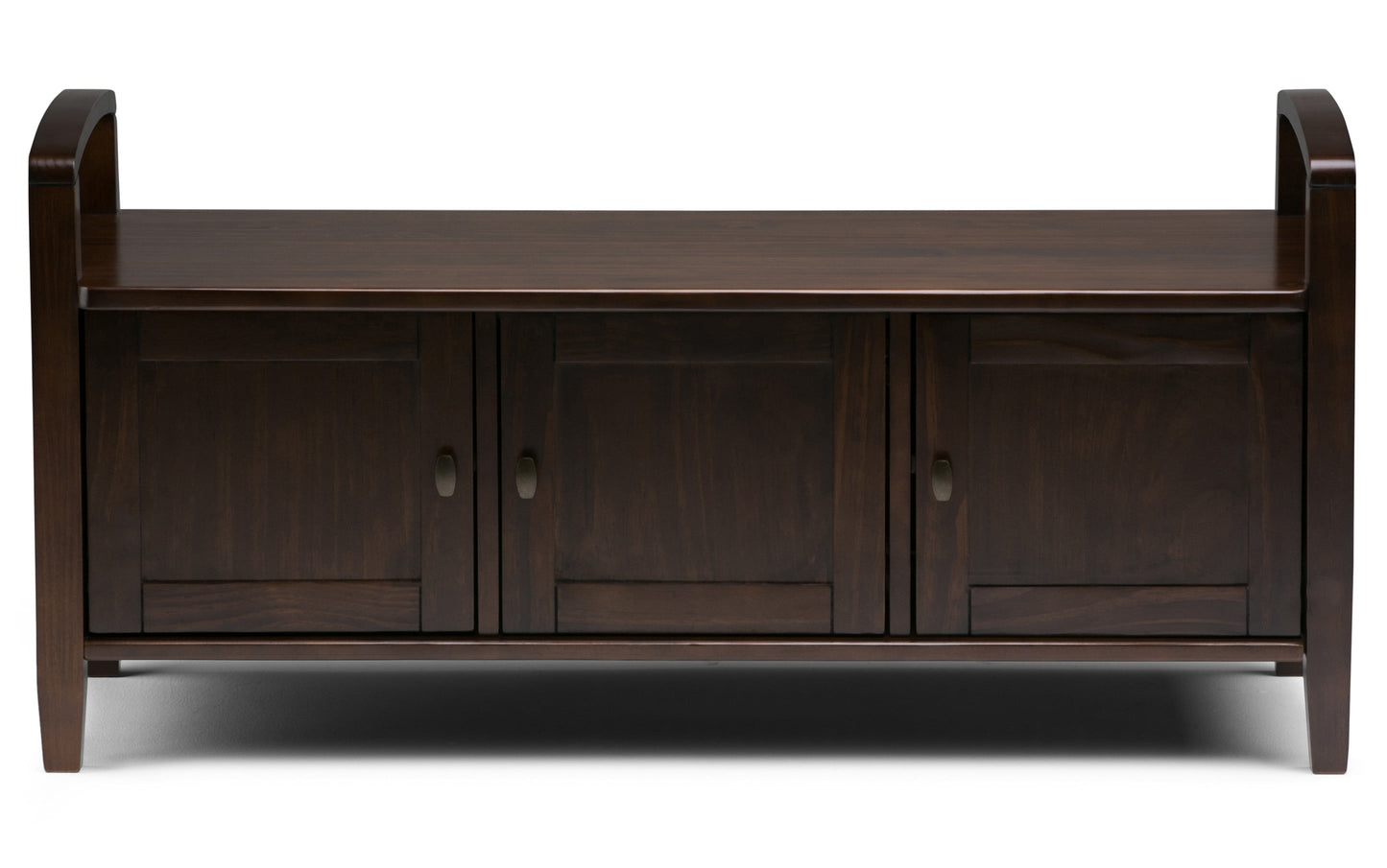 Tobacco Brown | Warm Shaker 44-inch Storage Bench and 39-inch Cabinet