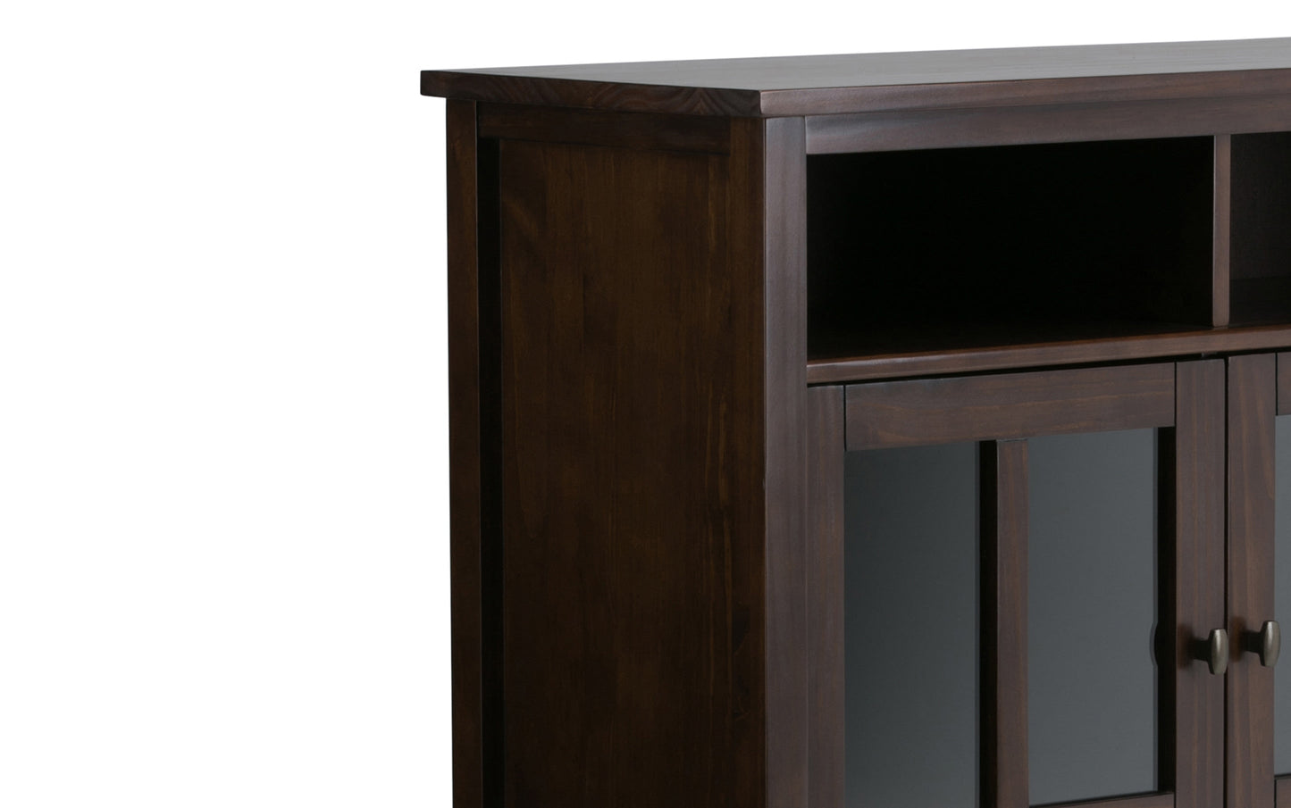 Tobacco Brown | Warm Shaker 44-inch Storage Bench and 39-inch Cabinet