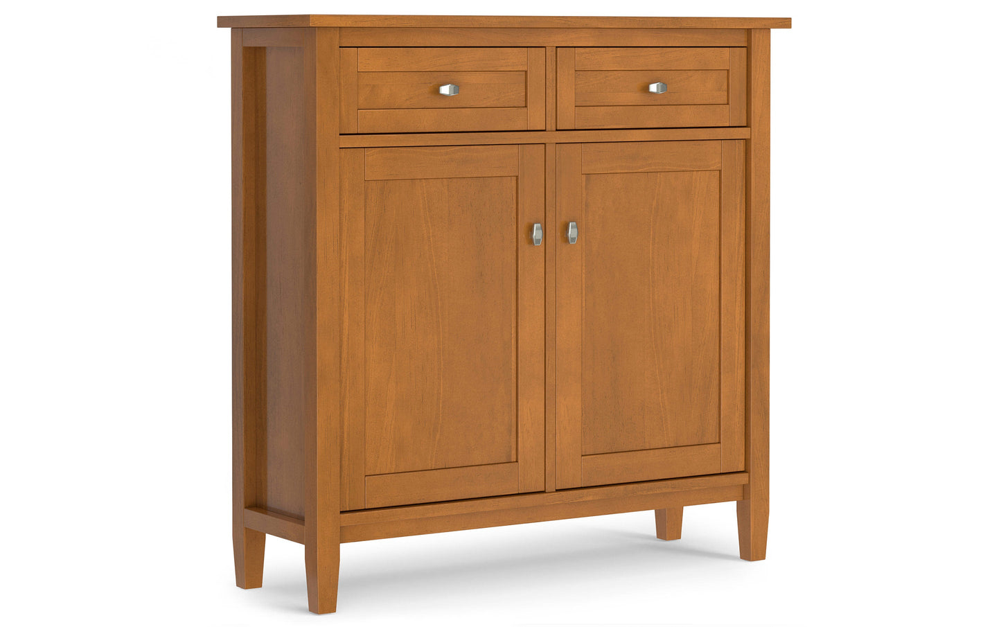 Light Golden Brown | Warm Shaker 44-inch Storage Bench and 36-inch Cabinet