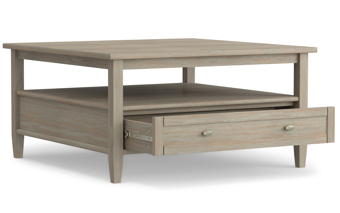 Distressed Grey | Warm Shaker 36 inch Coffee Table with 20 inch End Tables (Set of 3)