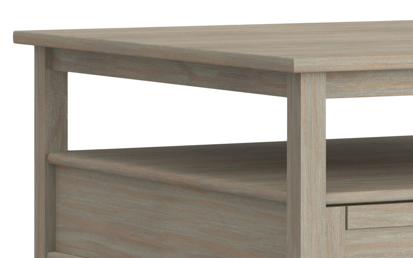 Distressed Grey | Warm Shaker 36 inch Coffee Table with 20 inch End Tables (Set of 3)