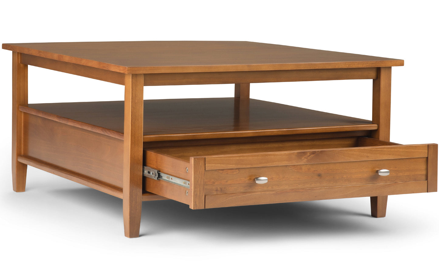 Light Golden Brown | Warm Shaker 36 inch Coffee Table with 20 inch End Tables (Set of 3)