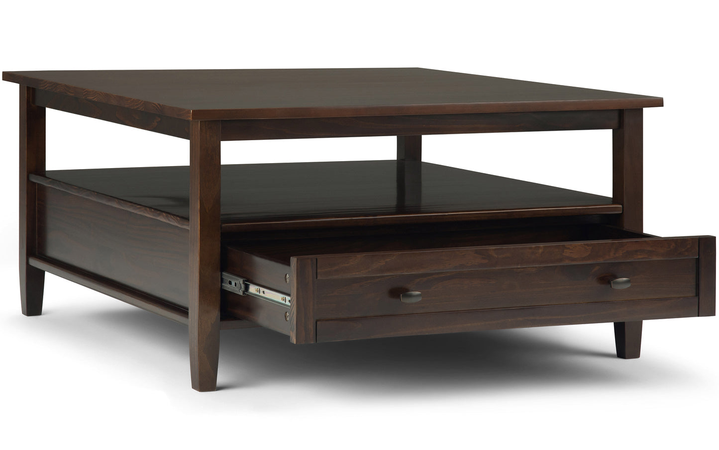 Tobacco Brown | Warm Shaker 36 inch Coffee Table with 20 inch End Tables (Set of 3)