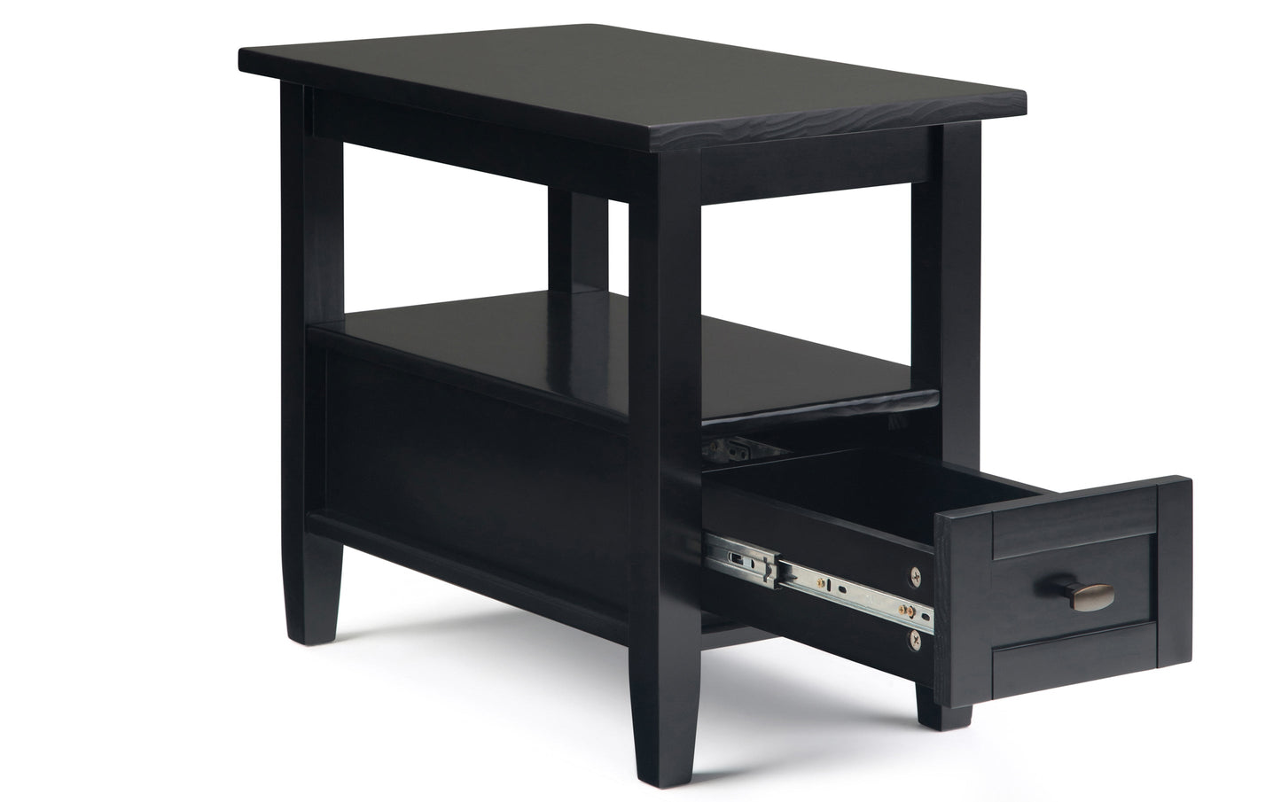 Black | Warm Shaker 48 inch Coffee Table with 14 inch End Tables (Set of 3)