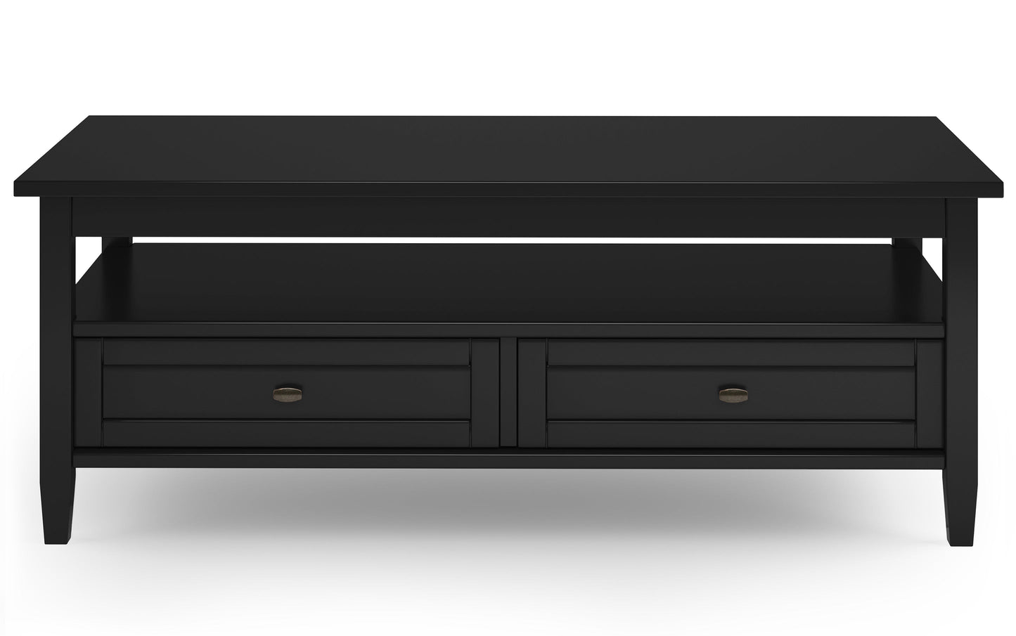 Black | Warm Shaker 48 inch Coffee Table with 14 inch End Tables (Set of 3)