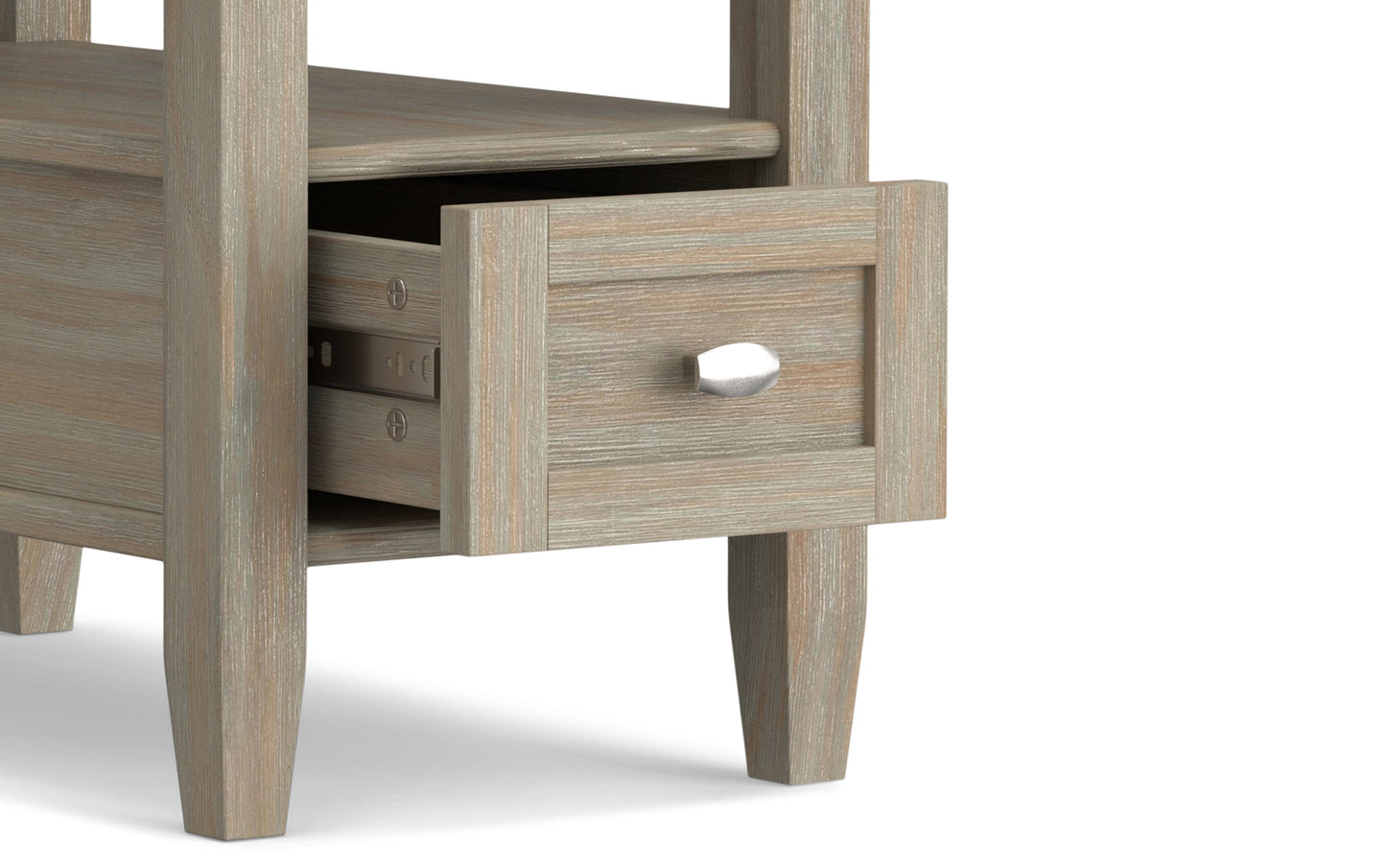 Distressed Grey | Warm Shaker 48 inch Coffee Table with 14 inch End Tables (Set of 3)