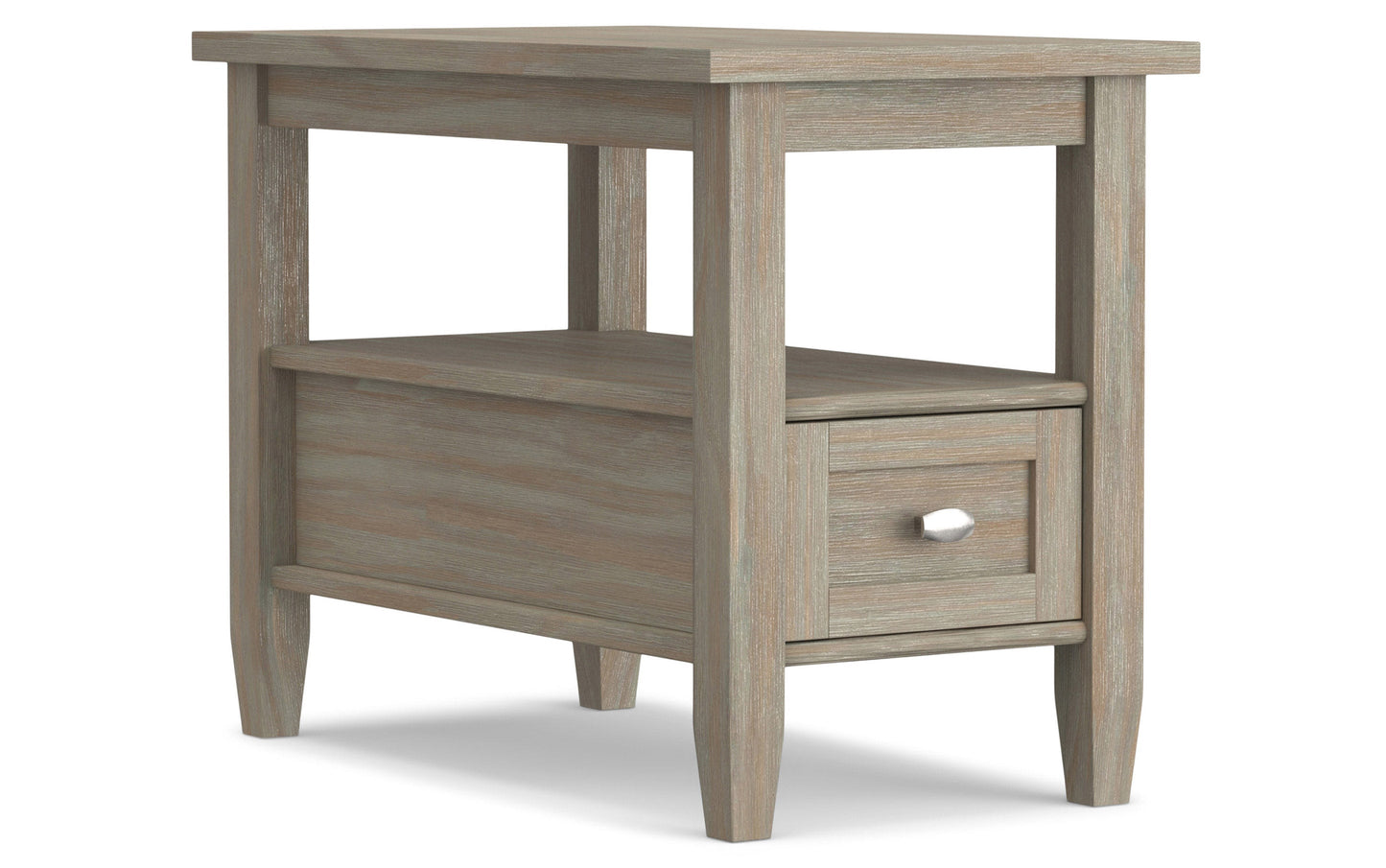Distressed Grey | Warm Shaker 48 inch Coffee Table with 14 inch End Tables (Set of 3)