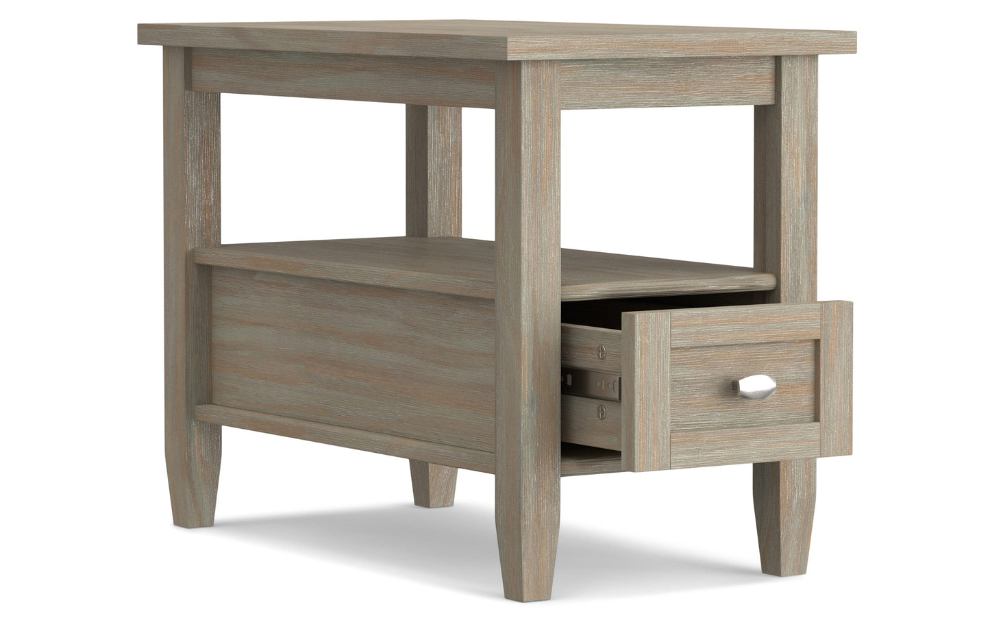 Distressed Grey | Warm Shaker 48 inch Coffee Table with 14 inch End Tables (Set of 3)
