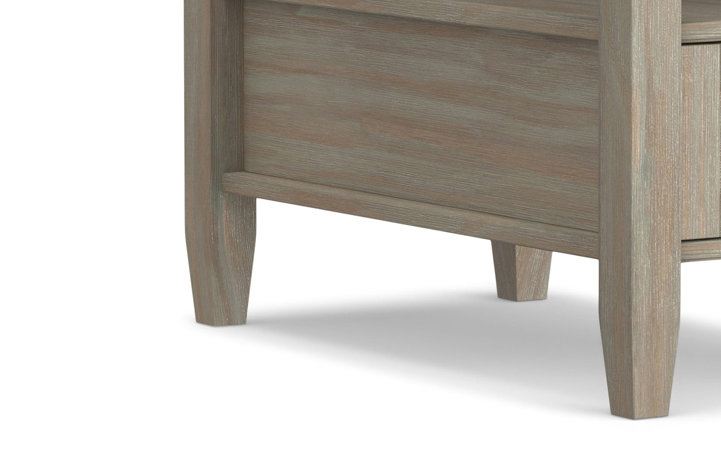 Distressed Grey | Warm Shaker 48 inch Coffee Table with 14 inch End Tables (Set of 3)