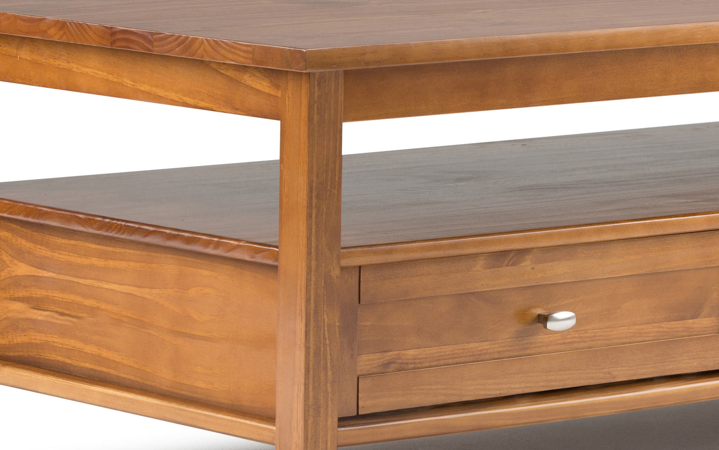 Light Golden Brown | Warm Shaker 48 inch Coffee Table with 14 inch End Tables (Set of 3)