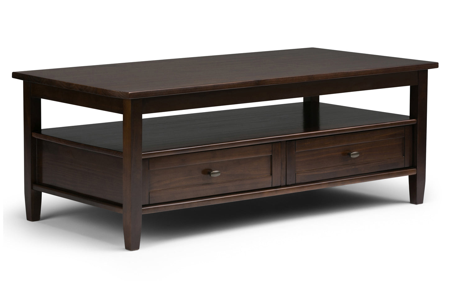 Tobacco Brown | Warm Shaker 48 inch Coffee Table with 14 inch End Tables (Set of 3)